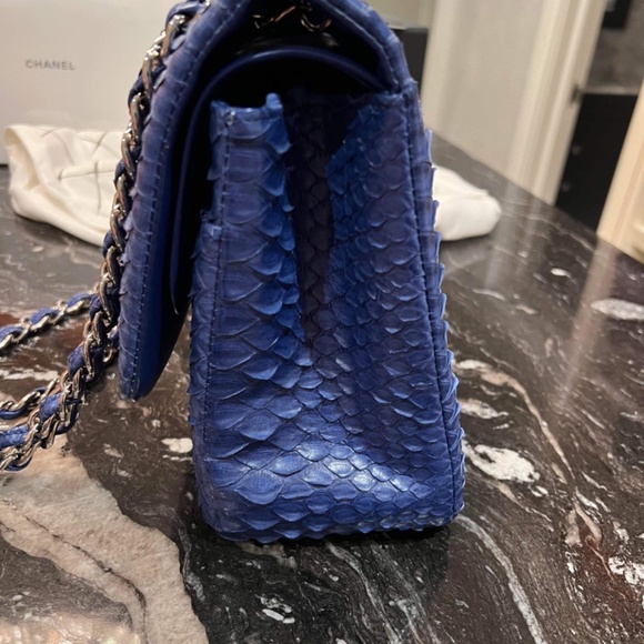 Chanel Jumbo classic Python - Picture 4 of 6